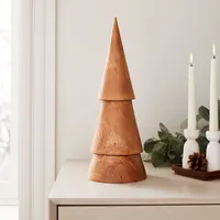 Stacked Wood Trees | West Elm