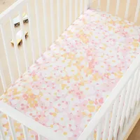 Painted Daisy Crib Fitted Sheet | West Elm