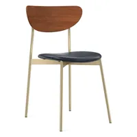 Mid-Century Modern Petal Leather Dining Chair | West Elm