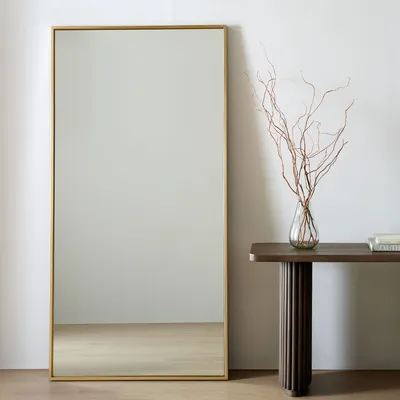 Metal Frame Oversized Floor Mirror - 39"W x 78"H | West Elm