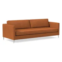 Harris Loft Leather Sofa (86"–96") | West Elm