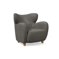 Jodie Wing Leather Chair | West Elm