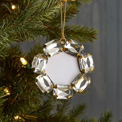 Jeweled Framed Ornament | West Elm