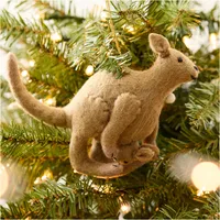 Baby's First Holiday Felt Kangaroo Ornament | West Elm