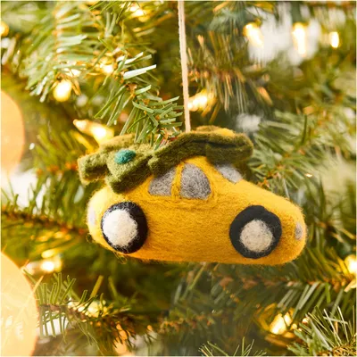 Felt Taxi w/ Tree Ornament | West Elm