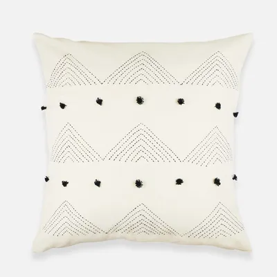 Anchal Project Triangle Stitch Throw Pillow | West Elm