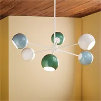 6-Light Colorful Globe Chandelier (37") | West Elm