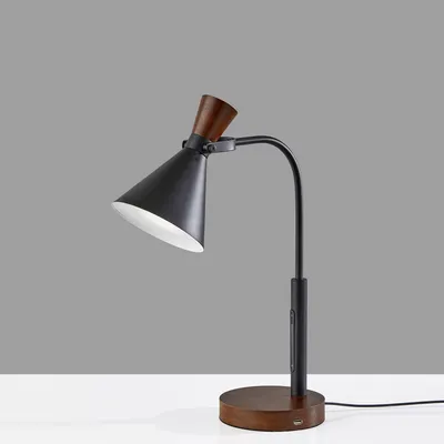 Walnut LED Desk Lamp | Modern Light Fixtures | West Elm