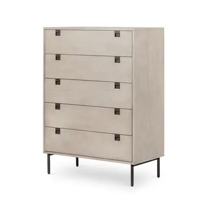 Squared Handle 5-Drawer Dresser (36") | West Elm