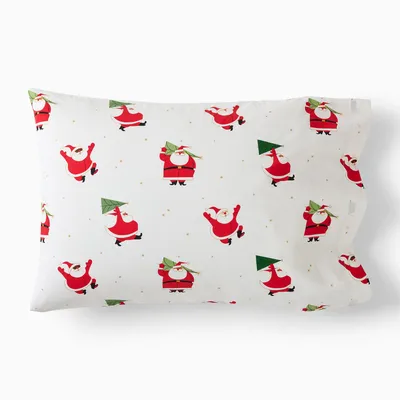 Modern Santa Pillowcase Set | West Elm
