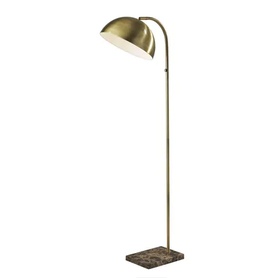 Dome Floor Lamp with Marble Base | West Elm
