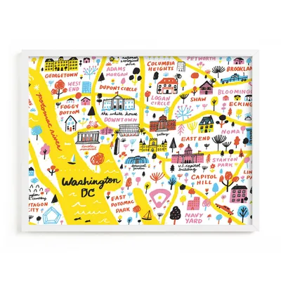I Love DC Framed Wall Art by Minted for West Elm Kids |