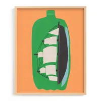 Two Liter Ship Framed Wall Art by Minted for West Elm Kids |