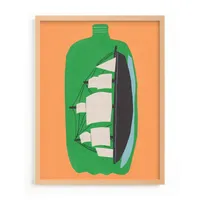 Two Liter Ship Framed Wall Art by Minted for West Elm Kids |