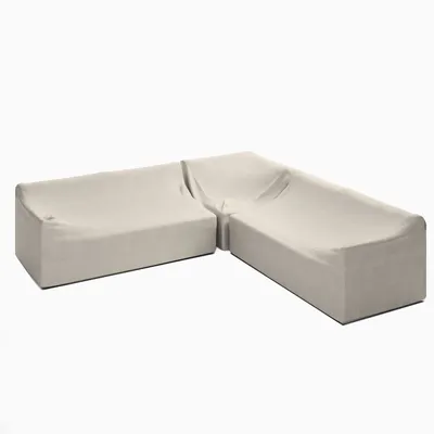 Coastal Outdoor -Piece L-Shaped Sectional Protective Cover | West Elm