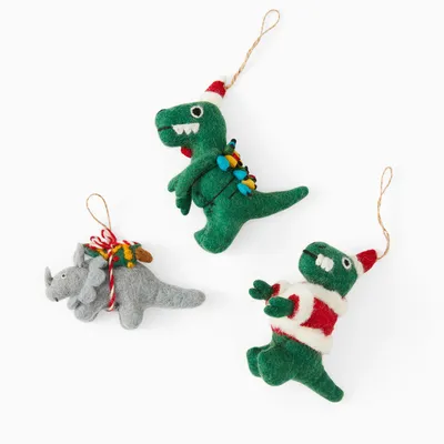 Christmas Dino Ornament Set | West Elm