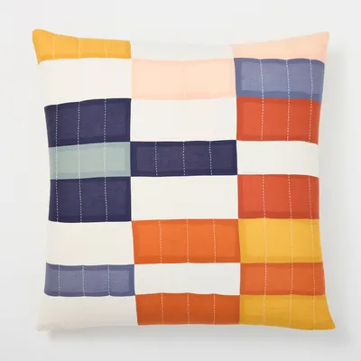 Anchal Project Multi-Check Quilt Throw Collection | West Elm
