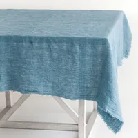 Creative Women Stone Washed Linen Tablecloth Collection | West Elm