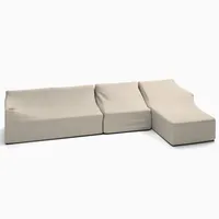 Coastal Outdoor -Piece Chaise Sectional Protective Cover | West Elm
