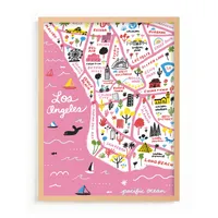 I Love Los Angeles Framed Wall Art by Minted for West Elm Kids |