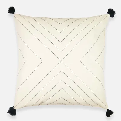 Anchal Project Geometric Stitch Throw Pillow | West Elm