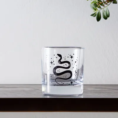Counter Couture Snake Rocks Glass | West Elm