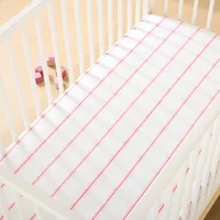 Pop Stripe Crib Fitted Sheet | West Elm