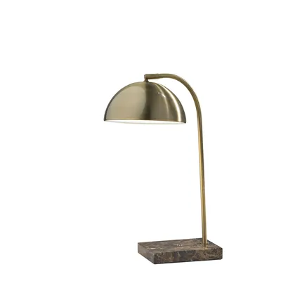 Dome Table Lamp with Marble Base | Modern Light Fixtures | West Elm