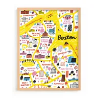 I Love Boston Framed Wall Art by Minted for West Elm Kids |