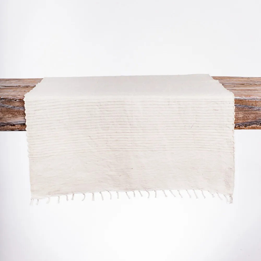 Creative Women Riviera Handwoven Cotton Table Runner & Tablecloth | West Elm