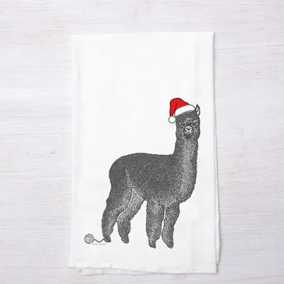 Counter Couture Santa Alpaca Towel | West Elm