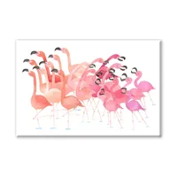 Flamingo Days Canvas Wall Art by Jess Engle | West Elm