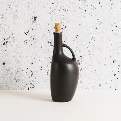Gharyan Stoneware Olive Oil Bottle Canard | West Elm