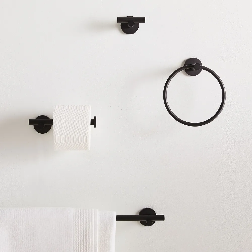 Modern Overhang Bathroom Hardware (Dark Bronze) - Clearance | West Elm