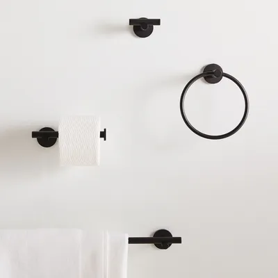 Modern Overhang Bathroom Hardware (Dark Bronze) - Clearance | West Elm