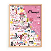 I Love Chicago Framed Wall Art by Minted for West Elm Kids |