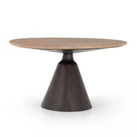 Reclaimed Wood Pedestal Dining Table (54") | West Elm