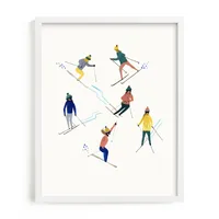 Ski People Framed Wall Art by Minted for West Elm Kids |