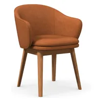 Wayne Leather Dining Arm Chair | West Elm