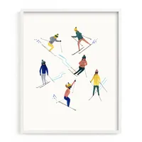 Ski People Framed Wall Art by Minted for West Elm Kids |