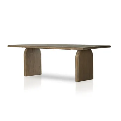 Sculptural Leg Rectangle Dining Table (94") | West Elm