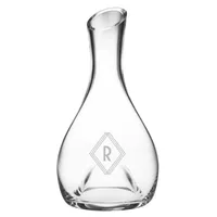 Monogram Punted Glass Carafe | West Elm