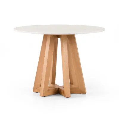 Fanned Base Round Dining Table (42"- 55") | West Elm