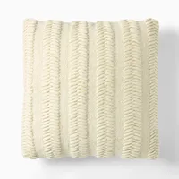 Chunky Herringbone Wool Pillow Cover | West Elm