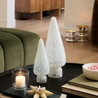 St. Jude Foundations Glass Tabletop Trees - Milk | West Elm