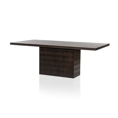 Carved Mango Wood Dining Table | West Elm