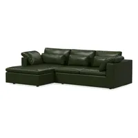 Harmony Modular Leather Piece Chaise Sectional | Sofa With West Elm