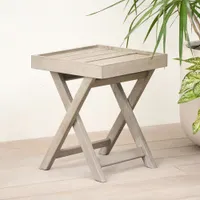 Portside Wood 2-Tier Plant Stand & Tray Table | West Elm