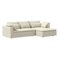 Harmony Modular Leather Piece Chaise Sectional | Sofa With West Elm