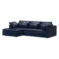 Harmony Modular Leather Piece Chaise Sectional | Sofa With West Elm